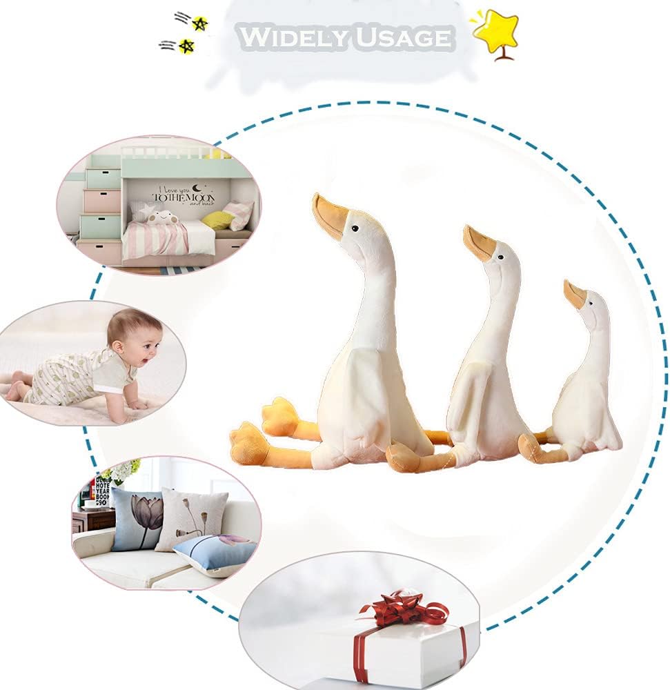 CHELEI2019 19.7 Goose Stuffed Animal Plush Toy,White Swan Stuffed Animal Toy Gifts for Kids